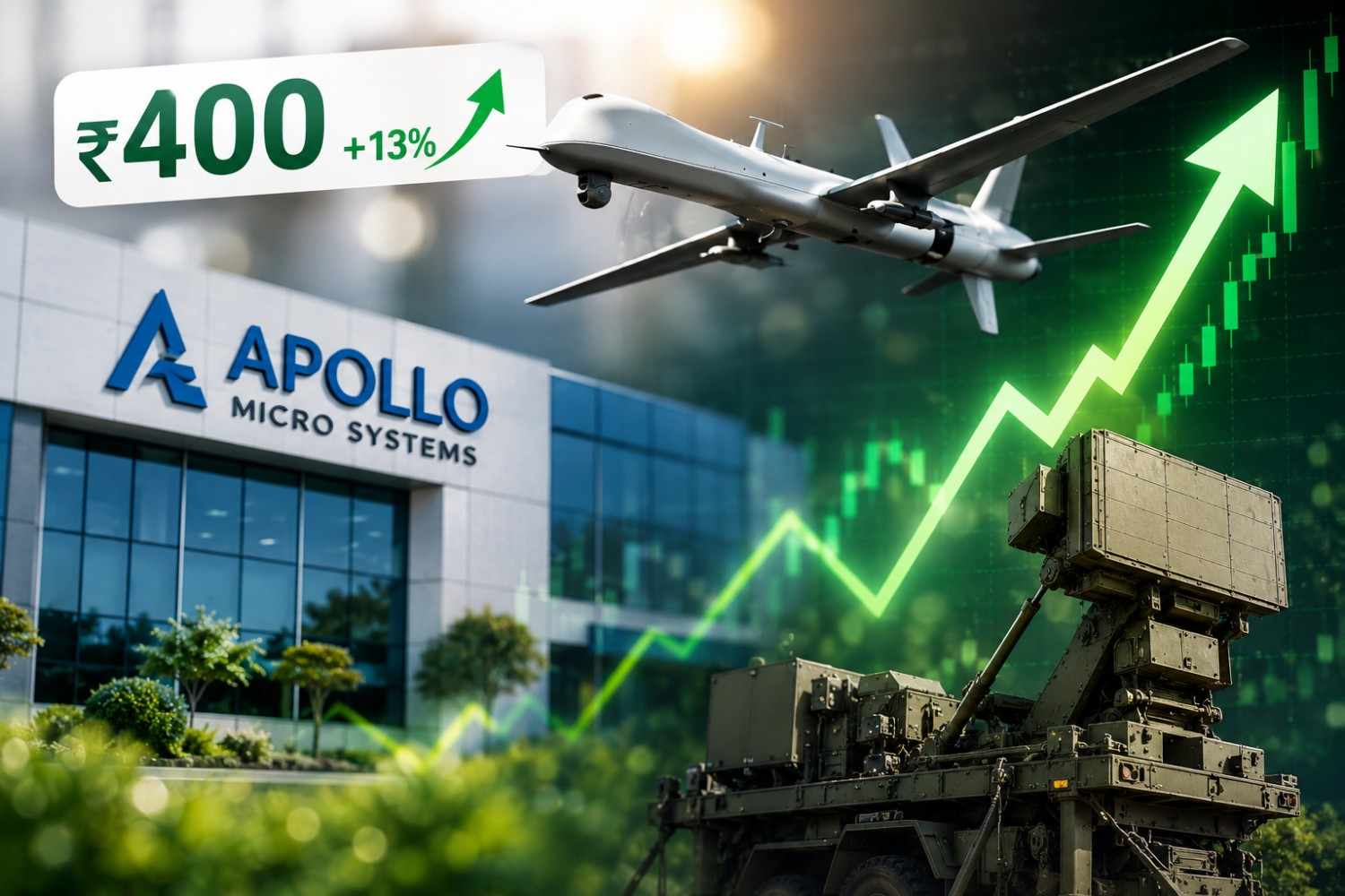 Read more about the article Multibagger Stock: Apollo Micro Systems के शेयरों में तूफानी तेजी, मई में ही 33% उछाल, अब आगे क्या?